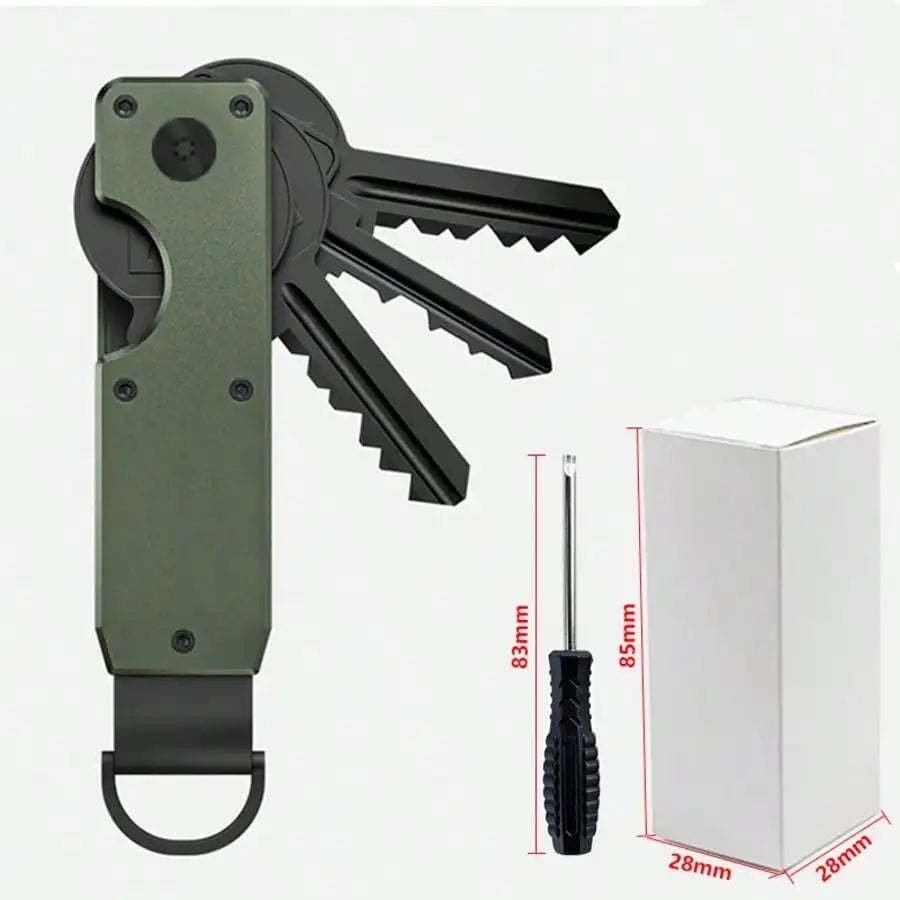 Aluminum Alloy Key Organizer – Compact EDC Keychain