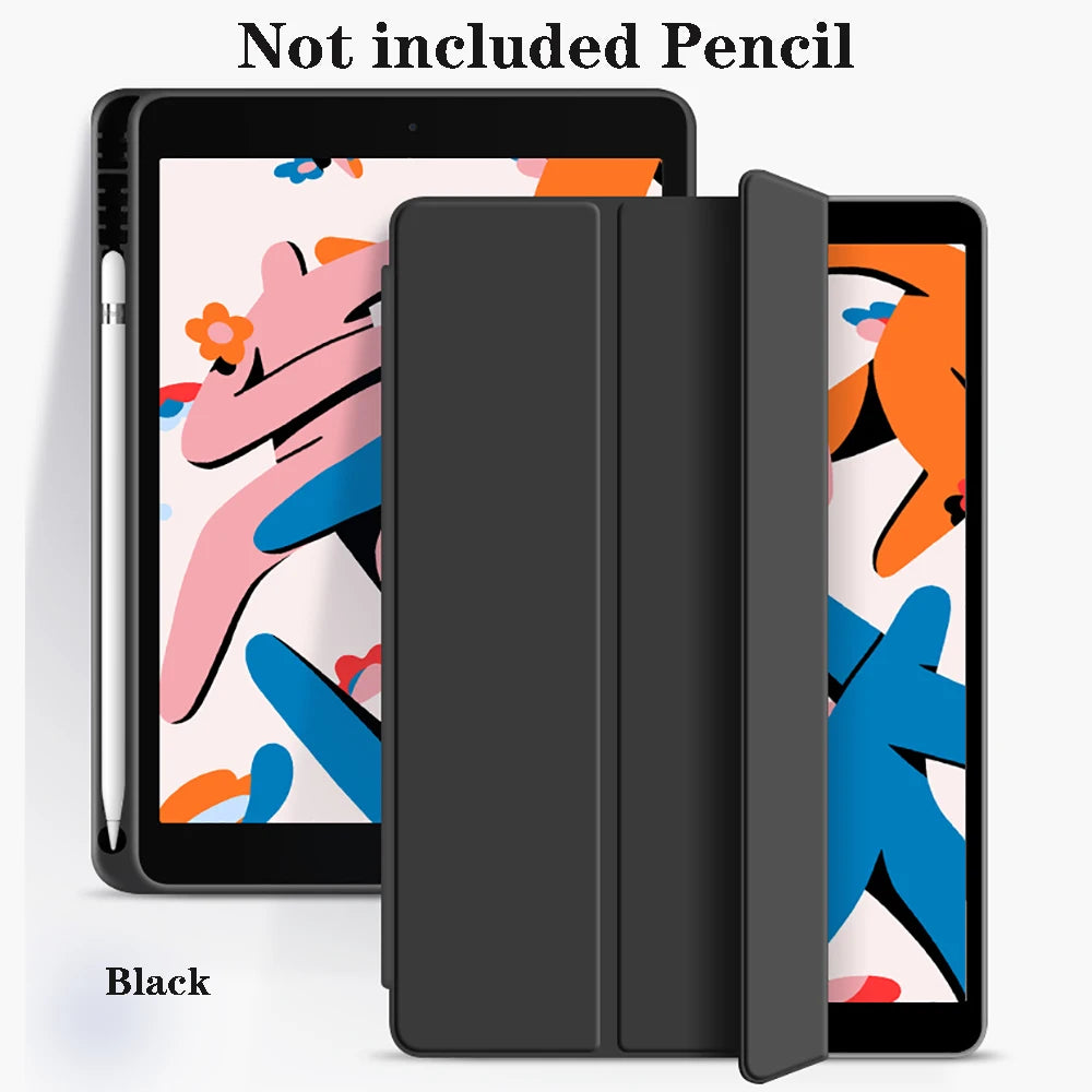 iPad Case with Pencil Holder – iPad 11th/10th/9th Gen, Air 4/5, Pro 11/12.9/13, Mini 5/6/7