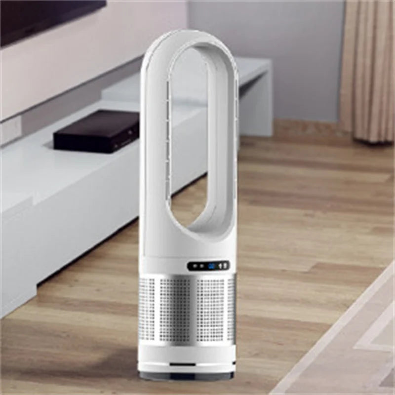 46-Inch Smart Standing Tower Fan – Hot & Cold Wind, Remote Control, Silent Air Circulator
