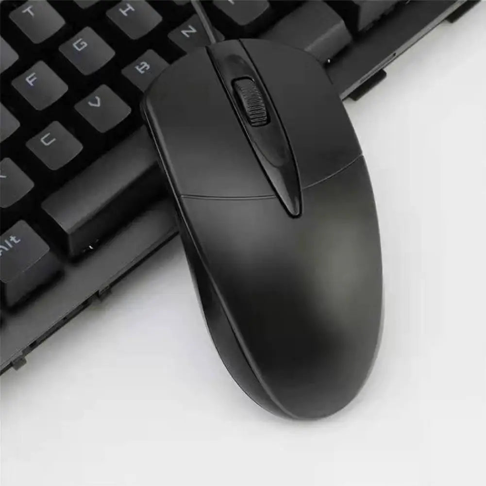 Silent Wired Mini Mouse – Ergonomic, 100cm Cable, for Laptop & PC