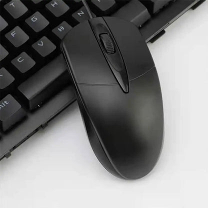 Silent Wired Mini Mouse – Ergonomic, 100cm Cable, for Laptop & PC