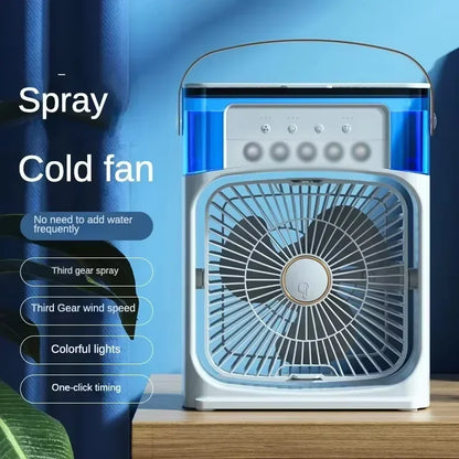 Xiaomi MIJIA Portable Air Cooler Fan – USB Mist Spray with LED Night Light