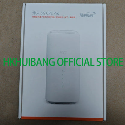 FiberHome LG6851F 5G CPE Pro WiFi 7 Router | BE7200 | Dual 2.5G LAN | 5G/4G LTE | NFC | SIM Card