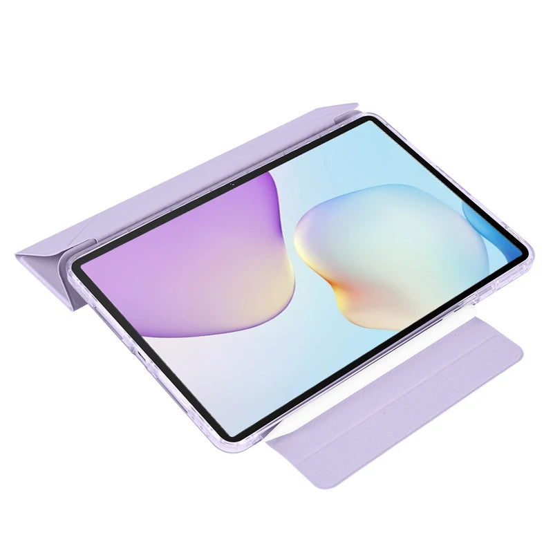 Huawei MatePad 11.5 2025 Smart Fold Case – Magnetic PU Leather + Acrylic Hard Back