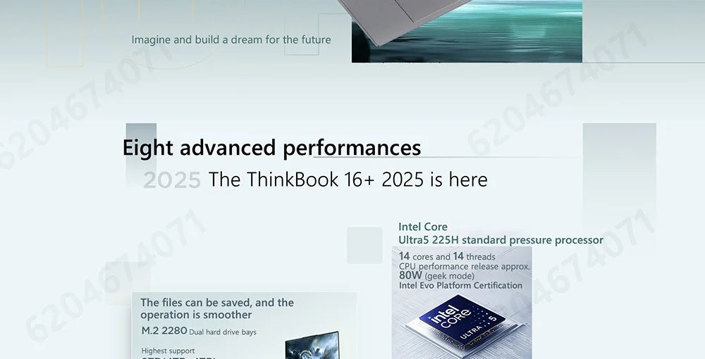 Lenovo ThinkBook 16+ 2025 – Intel Ultra 7/9, 32GB DDR5, 1TB SSD, 16" 3.2K 165Hz
