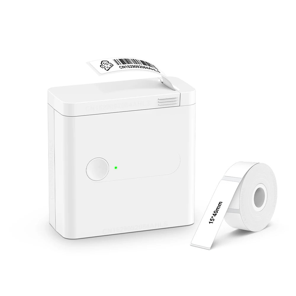 UniPlus D12 Mini Bluetooth Thermal Label Printer – Inkless, Self-Adhesive, iOS/Android