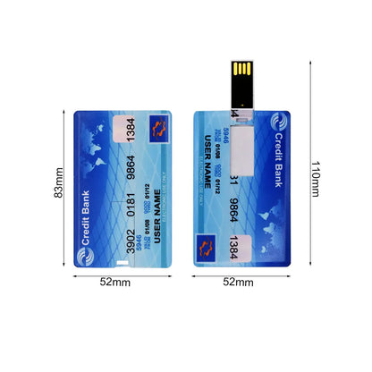 New Credit Bank Card USB Flash Drive 2.0 Custom Logo 4gb 8gb 16gb 32gb 128mb memory Stick Pendrive HSBC MasterCard Bradesco gift