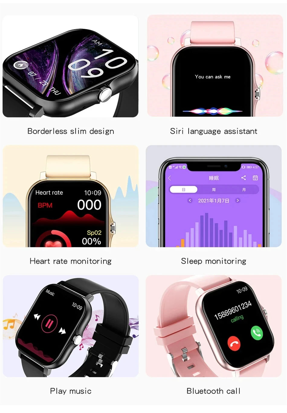 Smart Watch 2025 - 1.83" Display, Bluetooth Calling & Fitness Tracker for Men & Women