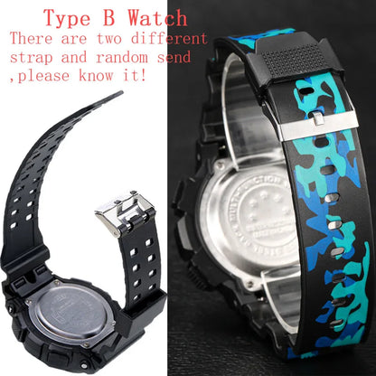 Men's Military Digital LED Sport Watch – Large Screen, Waterproof, Luminous Outdoor Wristwatch