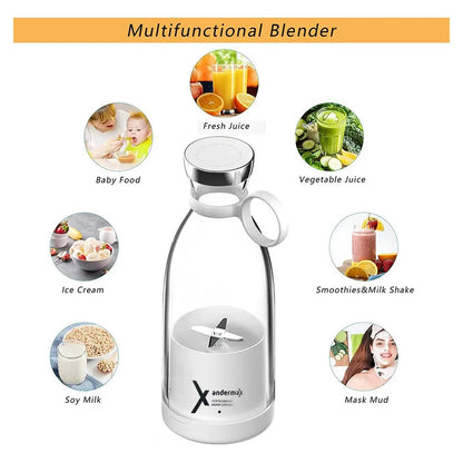 CREAROMA Mini Portable Blender & Electric Juicer – USB Rechargeable 500ml
