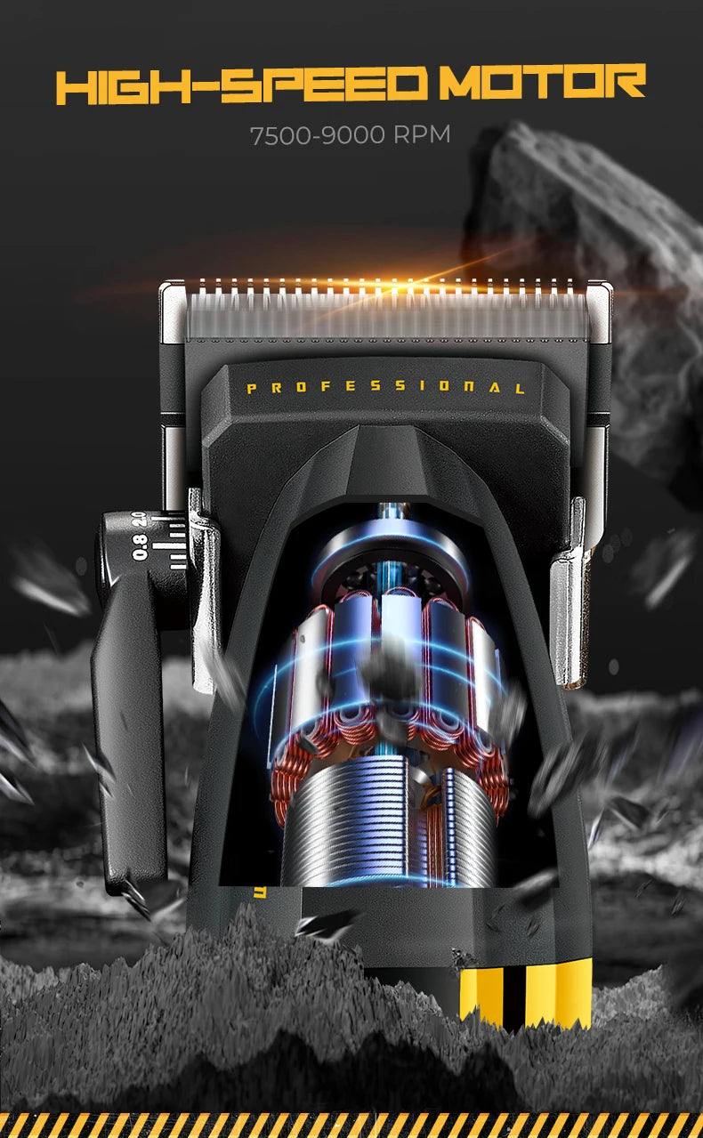 VGR Clipper Professional Hair Trimmer Electric Hair Cutting Machine 9000 RPM Hair Clipper Barber Cordless Clipper for Men V-285