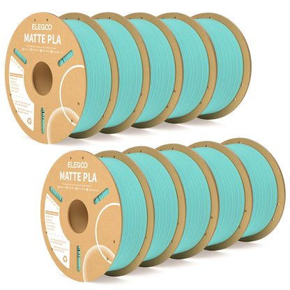ELEGOO Matte PLA Filament 1.75mm 1KG – +/-0.02mm Accuracy, Cardboard Spool