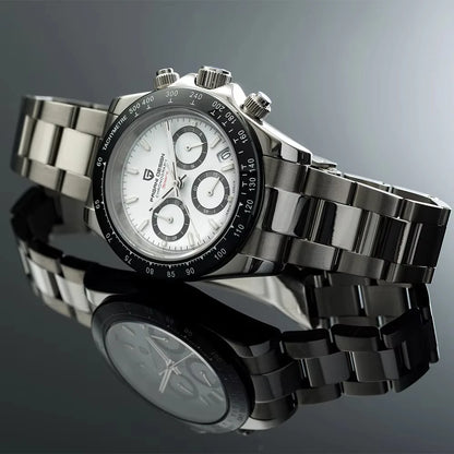 PAGANI DESIGN PD1644 Men's Quartz Chronograph Watch – Sapphire Crystal, 100M Water Resistant