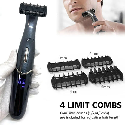 Intimate Areas Precision Shaver & Trimmer – Bikini Line, Pubic Hair & Beard Clipper for Men