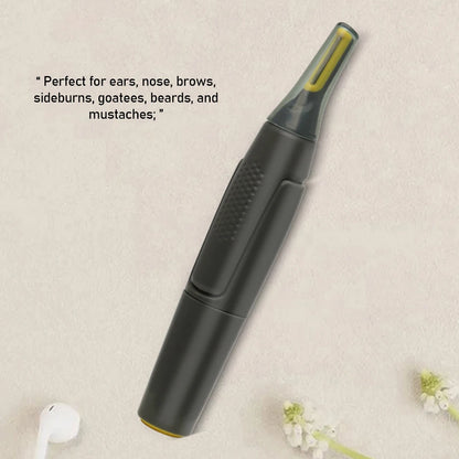 R.E.D. Shopping ultra-thin electric nose hair trimmer with waterproof design, compact portable ear and nose hair shaver for men.