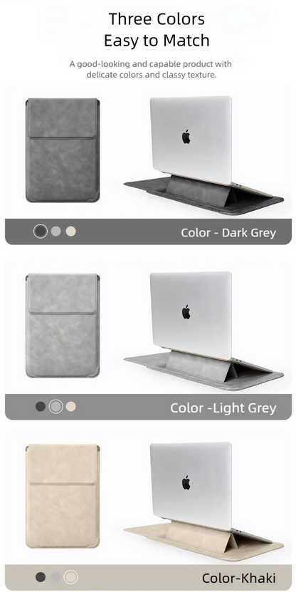 TAIKESEN Laptop Sleeve Case with Stand – PU, 13–16 Inch, for MacBook Air/Pro, Huawei, HP, Dell (Unisex)