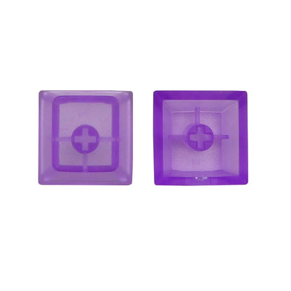 Frosted Transparent Keycaps – Cherry Profile R4, MX Switch, 10/20pcs (Blue, Purple, Black, Red, White, Mix)