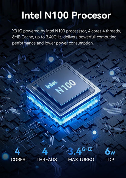 Fanless Industrial Mini PC – Intel N100, Dual LAN, 2x COM RS232/RS485, 4G LTE, GPIO, WiFi, Windows/Linux