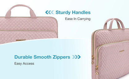 BAGSMART Laptop Handbag & Sleeve 13.3"–15.6" — Shoulder Briefcase for Women, MacBook Air/Pro