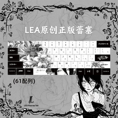 Chainsaw Man Anime Keycaps – PBT Dye-Sub, Cherry Profile, 74–140 Keys, for Mechanical Keyboard