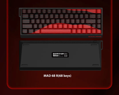 Madlion Mad 60He / 68He Magnetic Switch Mechanical Keyboard – Hall Effect, Wired, RGB, Esports