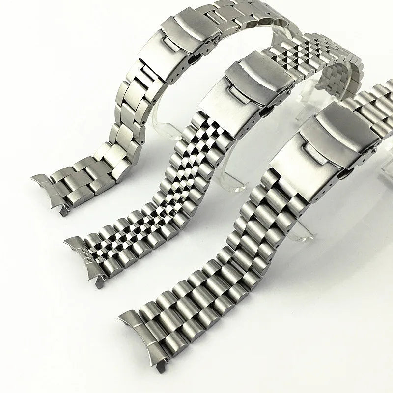 Solid Stainless Steel Jubilee Bracelet for Seiko SKX007 / SKX009 / SRPD – 20/22mm Curved End