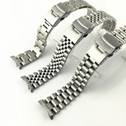 Solid Stainless Steel Jubilee Bracelet for Seiko SKX007 / SKX009 / SRPD – 20/22mm Curved End