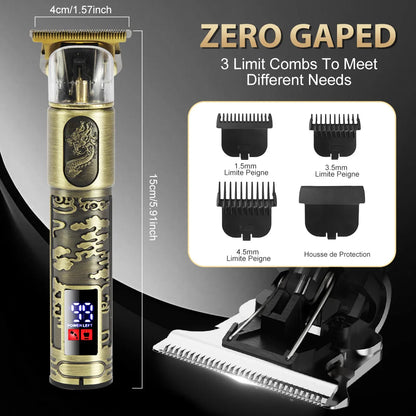 SEJOY Professional Hair Clipper – Cordless, Adjustable, Gold | EU Version