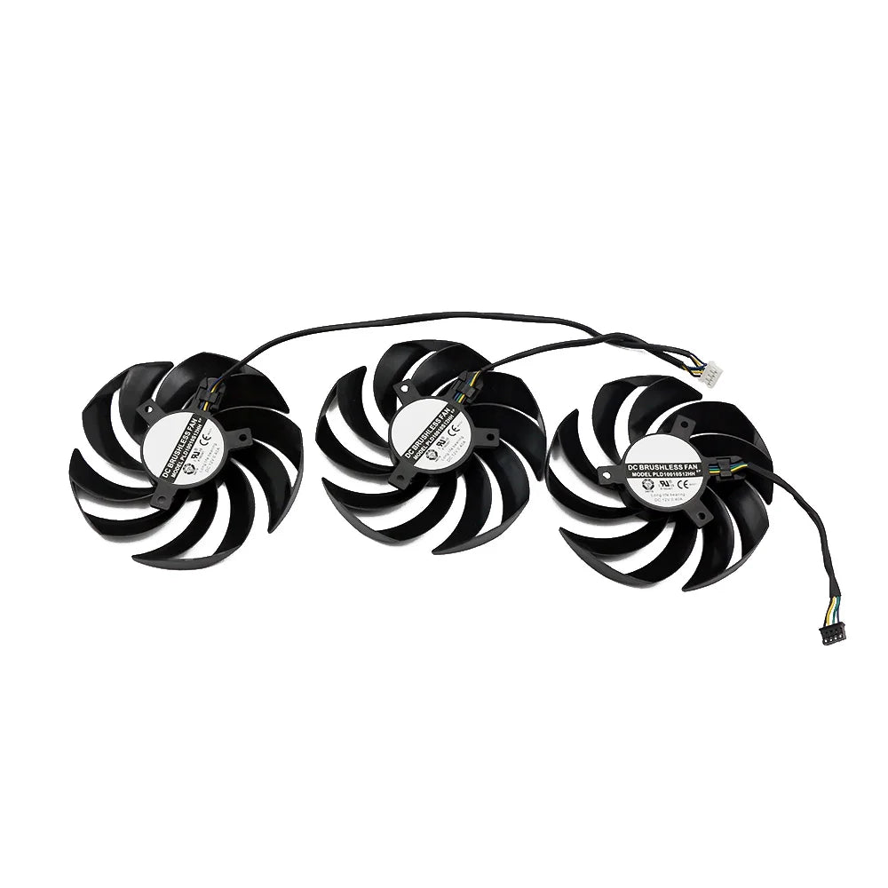 MSI RTX 3080 3090 3070 3060 Ti Gaming X Trio GPU Replacement Fan – PLD09210S12HH 90mm 4-Pin