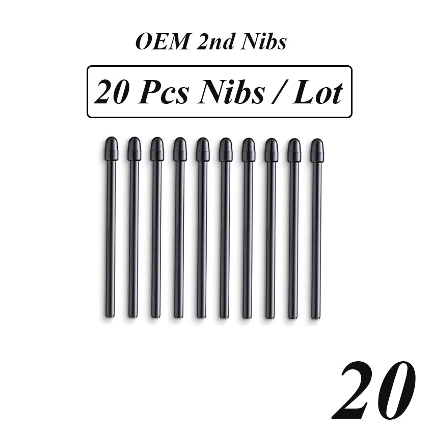 Wacom Pro Pen 2 Replacement Nibs | Standard Black | 10/20/30/40/50 pcs | Intuos Pro, Cintiq 16/22, Mobile Studio Pro