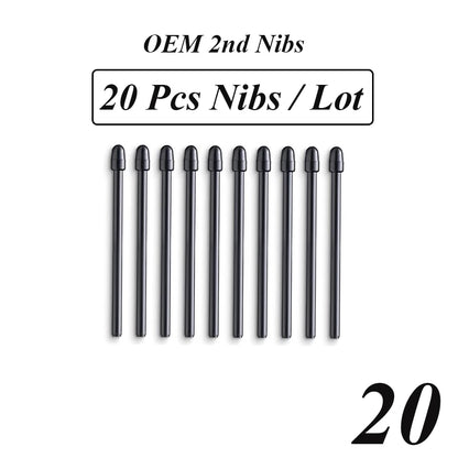 Wacom Pro Pen 2 Replacement Nibs | Standard Black | 10/20/30/40/50 pcs | Intuos Pro, Cintiq 16/22, Mobile Studio Pro