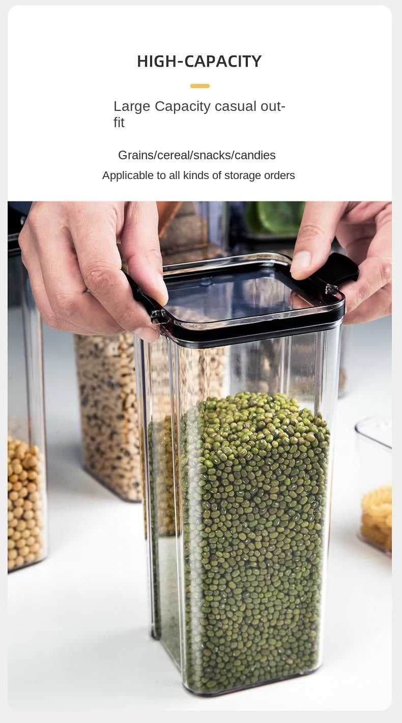 Airtight Kitchen Storage Jars | Moisture-Proof PET Containers 460ml–1800ml