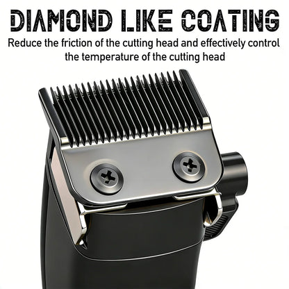 Professional Barber Hair Clipper – 5-Speed, 8000RPM, Brushless Motor, Detachable Blade