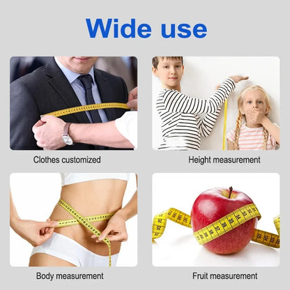 300cm Soft PVC Body Measuring Tape – Retractable Height & Tailor Ruler
