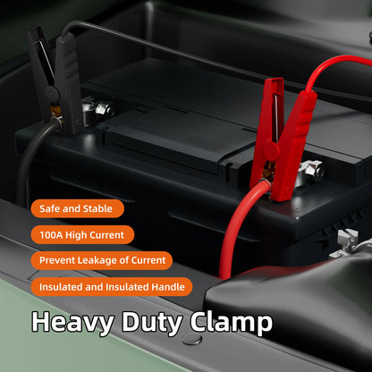 Jumper Cable Clamps with DEWALT 20V Battery Adapter – Car Jump Starter Kit