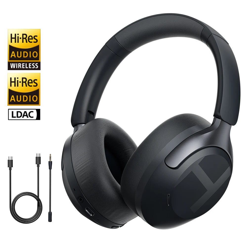 HAYLOU S40 ANC Wireless Headphones – 50dB, LDAC, 3D Spatial Audio, Bluetooth 6.0, 90Hrs