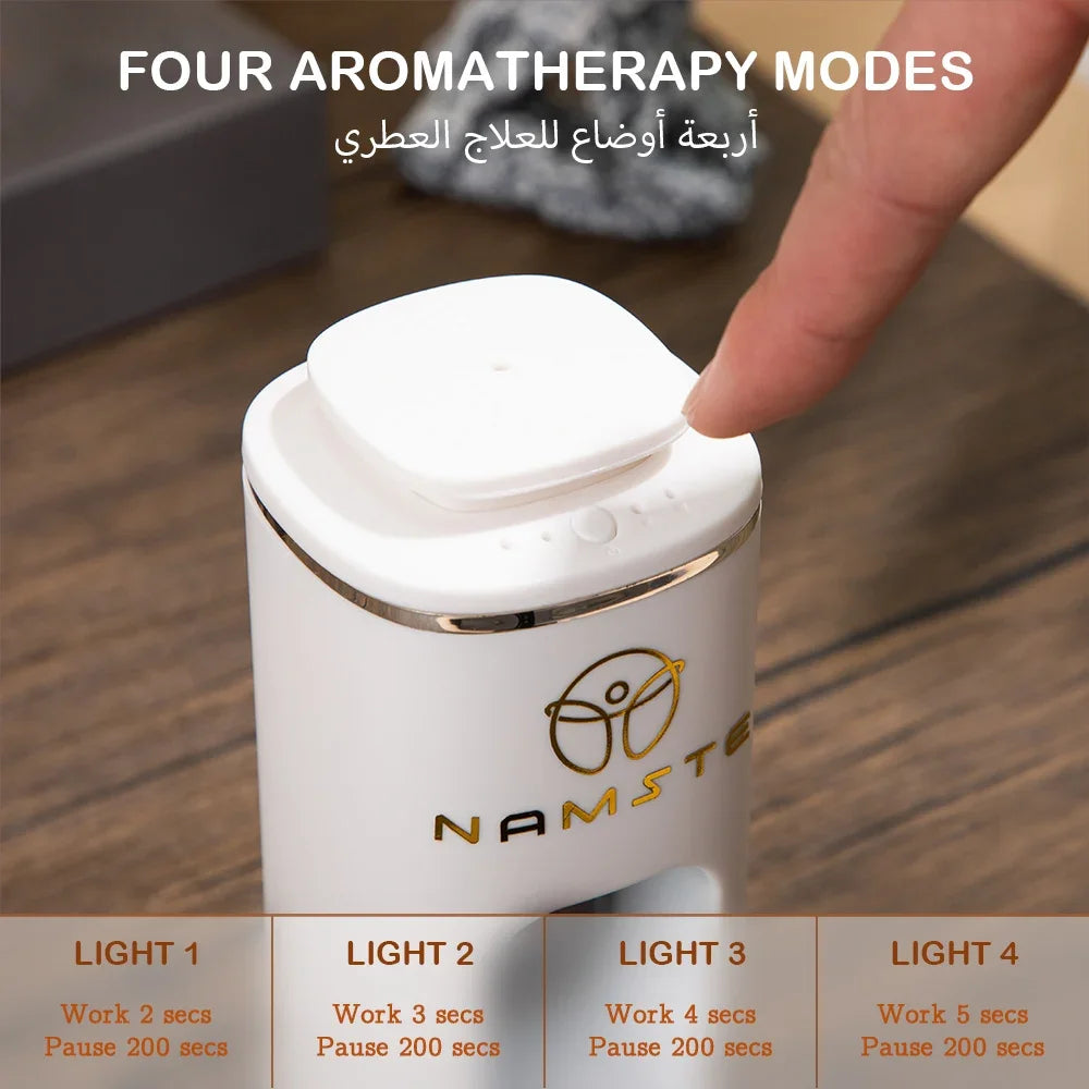 Namste Car Air Freshener 10ML – USB, 7-Color Light, Aroma Diffuser