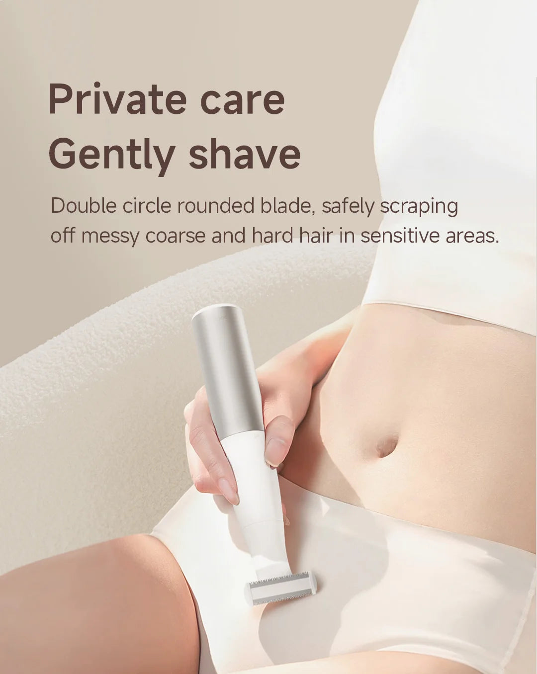 DOCO LAB 4-in-1 Electric Epilator & Hair Removal Trimmer – Cordless, Painless, Body & Bikini, Gift for Men & Women