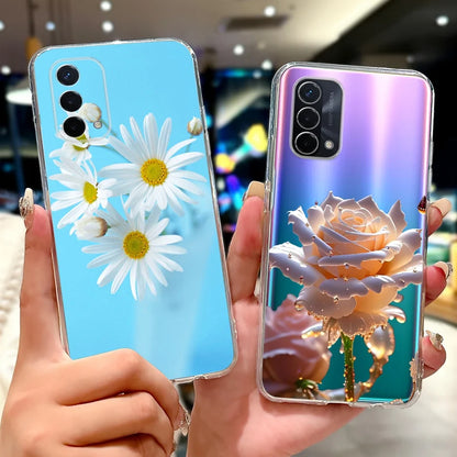 Luxury Painted Soft Silicone Case for Oppo A74 5G – Shockproof Back Cover