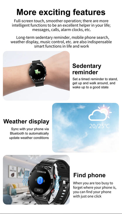 2026 Watch GT Series Smart Watch – ECG+PPG, GPS, HD Screen, BT Call, IP68 for Men & Women