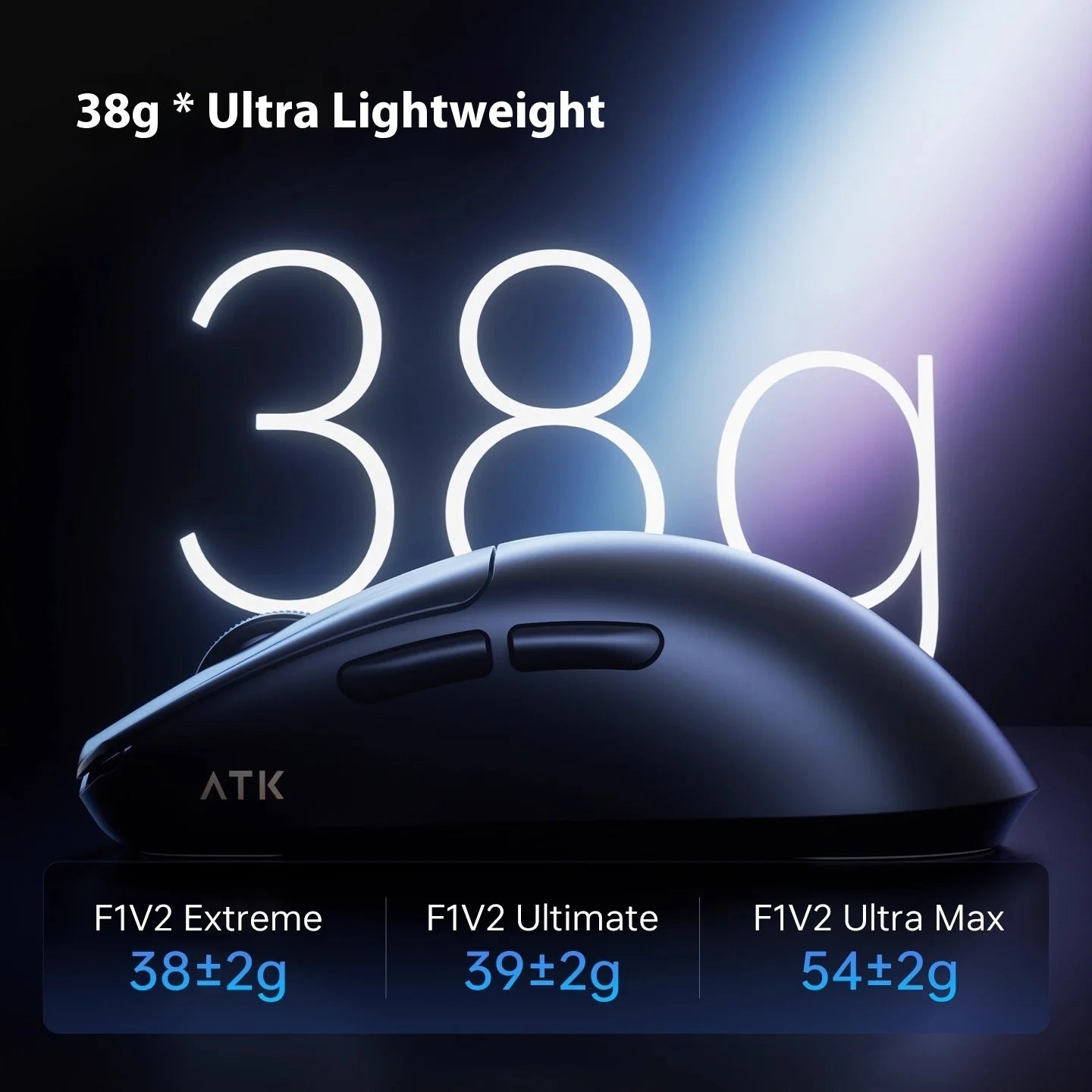 ATK F1 V2 Wireless Gaming Mouse – PAW3950, 38g Ultra-Light, 750IPS, 0.243ms Latency for FPS