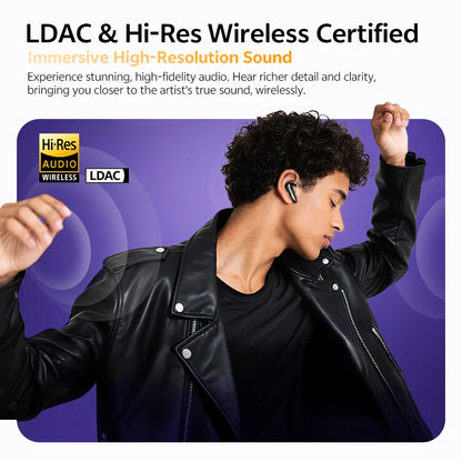 QCY MeloBuds N70 Wireless Earbuds – ANC, Bluetooth 6.0, LDAC, 50H, IPX5