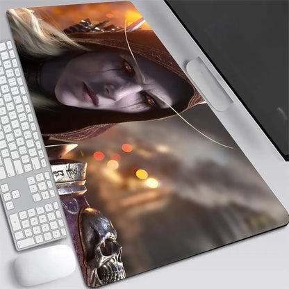 World of Warcraft Sylvanas XXL Gaming Mouse Pad – Large Desk Mat, Rubber Base, Multiple Sizes