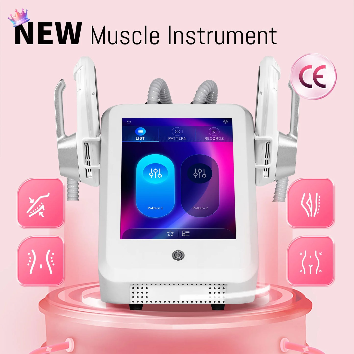 EMS Mini 200Hz Body Sculpting Machine – RF + Muscle Stimulation, Fat Burning, Electromagnetic Slimming