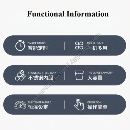 Commercial Multifunction Yogurt Maker – 8L / 12L, Fully Automatic, Constant Temperature | Yogurt, Natto, Rice Wine