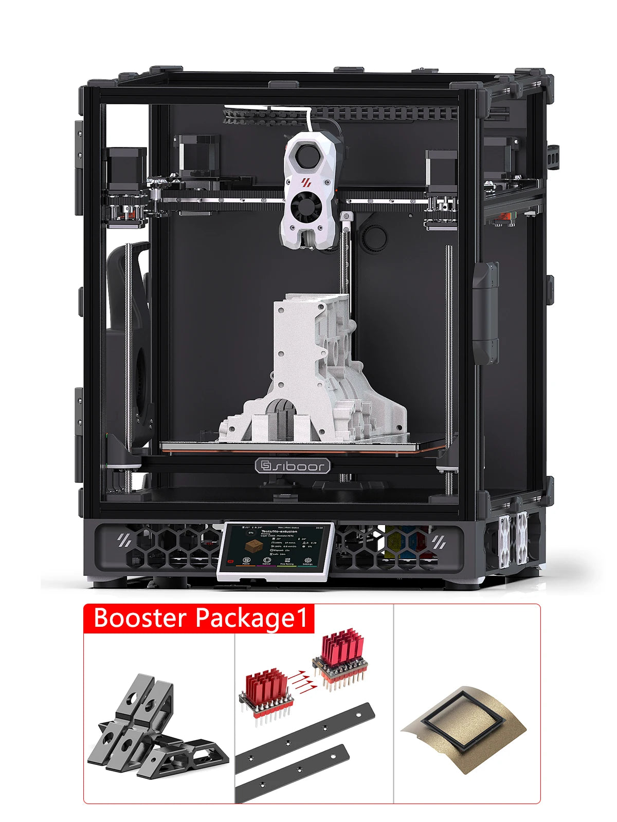 SIBOOR Voron Trident 3D Printer Kit – 4AWD, All HIWIN Rails, CNC Metal CoreXY