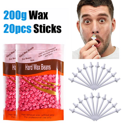 Hard wax beans for hair removal by R.E.D. Shopping, shown in a 500g container, ideal for professional waxing and personal care.
