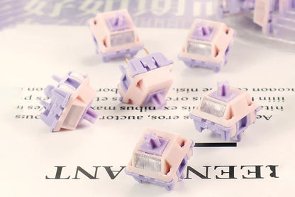 MMD Princess V4 Mechanical Keyboard Switches – 5-Pin Linear & Tactile, RGB, Lubricated, 10–110 PCS