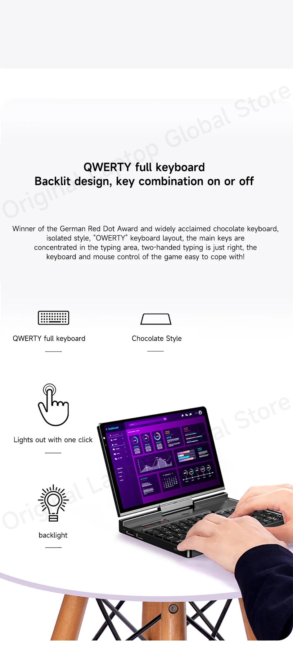 GPD Pocket 4 Mini Laptop – 8.8" 2.5K 144Hz, AMD Ryzen 7 8840U / AI 9 HX 370, Up to 32GB RAM
