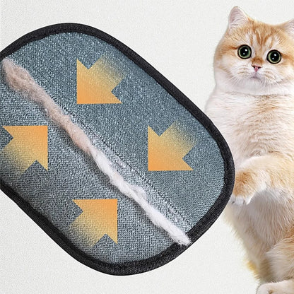 Double-Sided Pet Hair Removal Gloves | Reusable Lint & Fur Cleaner for Dogs & Cats
